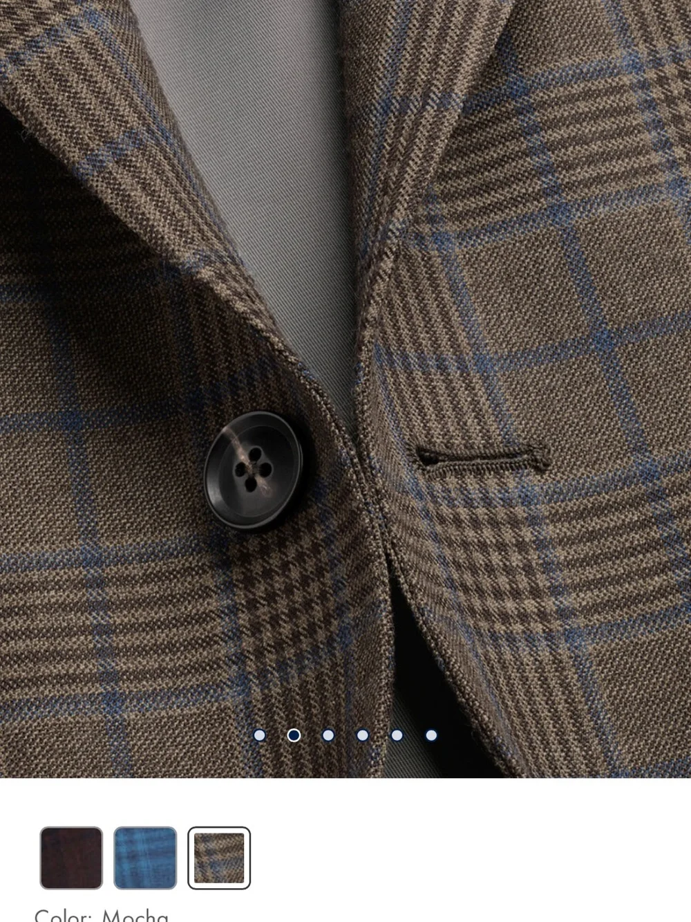 Charles Tyrwhitt Lightweight Wool Check Jacket - Mocha 38R *Brand New With Tags*